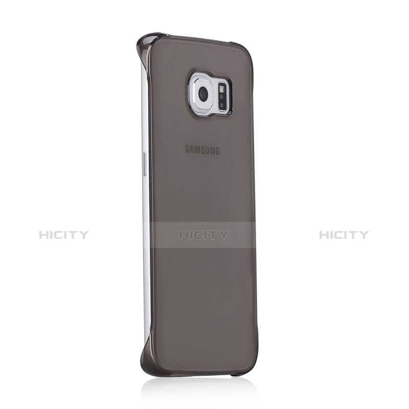 Cover Ultra Sottile Trasparente Rigida Opaca per Samsung Galaxy S6 Edge SM-G925 Grigio