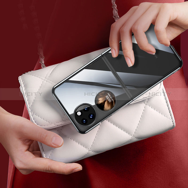 Custodia Crystal Trasparente Rigida Cover LD1 per Huawei P60 Pocket
