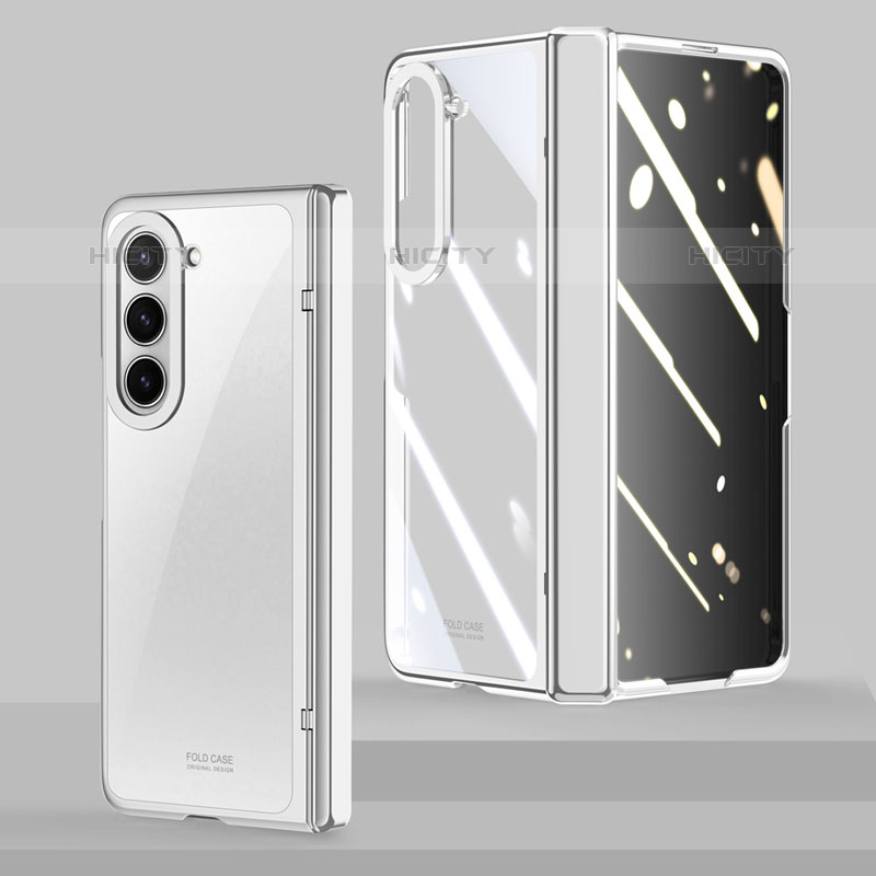 Custodia Crystal Trasparente Rigida Cover MK3 per Samsung Galaxy Z Fold5 5G