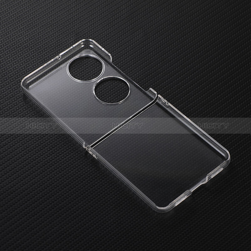 Custodia Crystal Trasparente Rigida Cover per Huawei P60 Pocket Chiaro