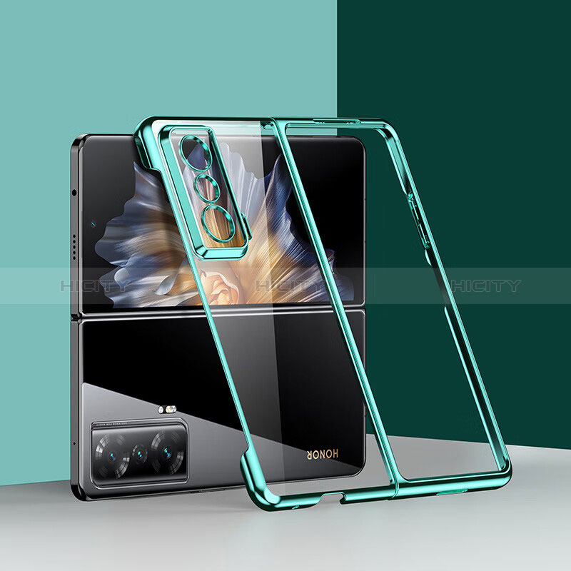 Custodia Crystal Trasparente Rigida Cover ZL1 per Huawei Honor Magic Vs 5G Verde