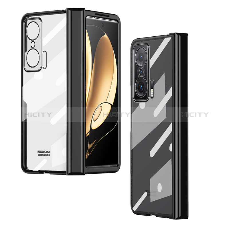 Custodia Crystal Trasparente Rigida Cover ZL3 per Huawei Honor Magic V 5G Nero