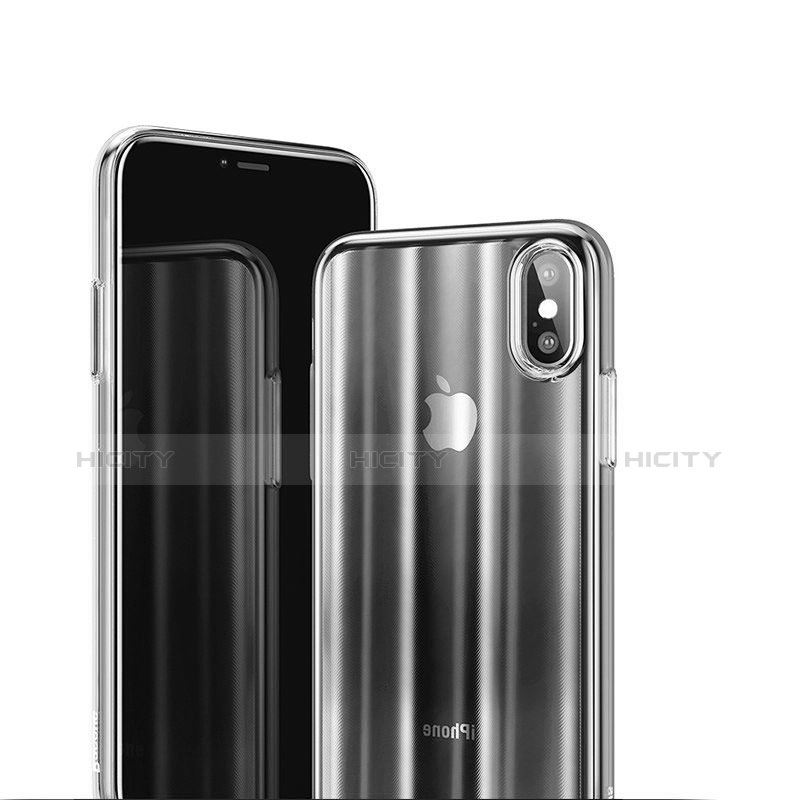 Custodia Crystal Trasparente Rigida H01 per Apple iPhone Xs Max Chiaro