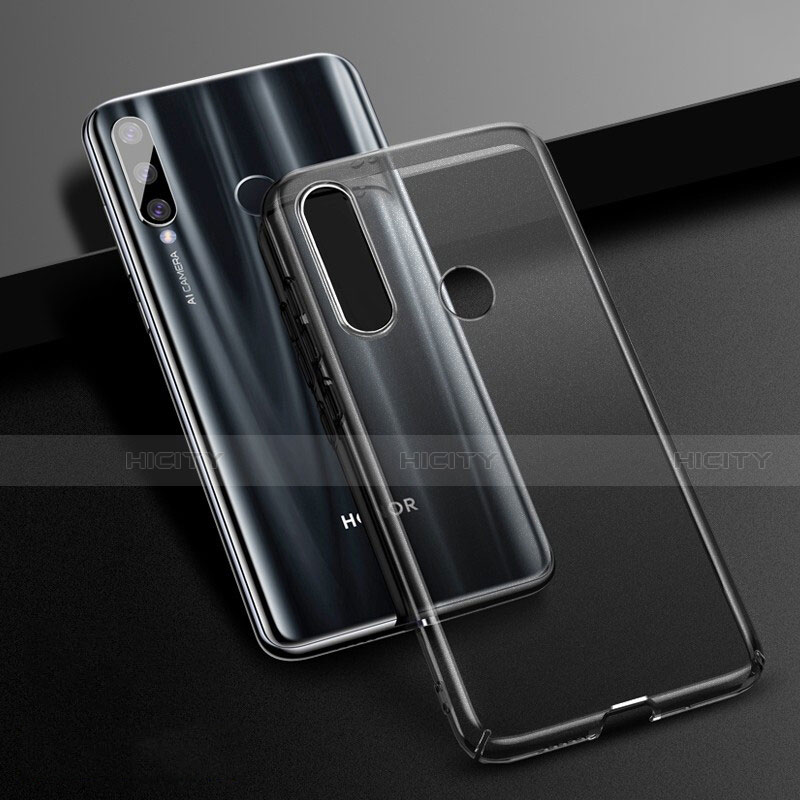 Custodia Crystal Trasparente Rigida K01 per Huawei P Smart+ Plus (2019) Nero