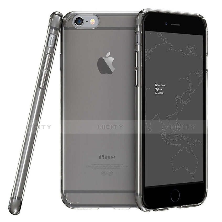 Custodia Crystal Trasparente Rigida per Apple iPhone 6 Grigio