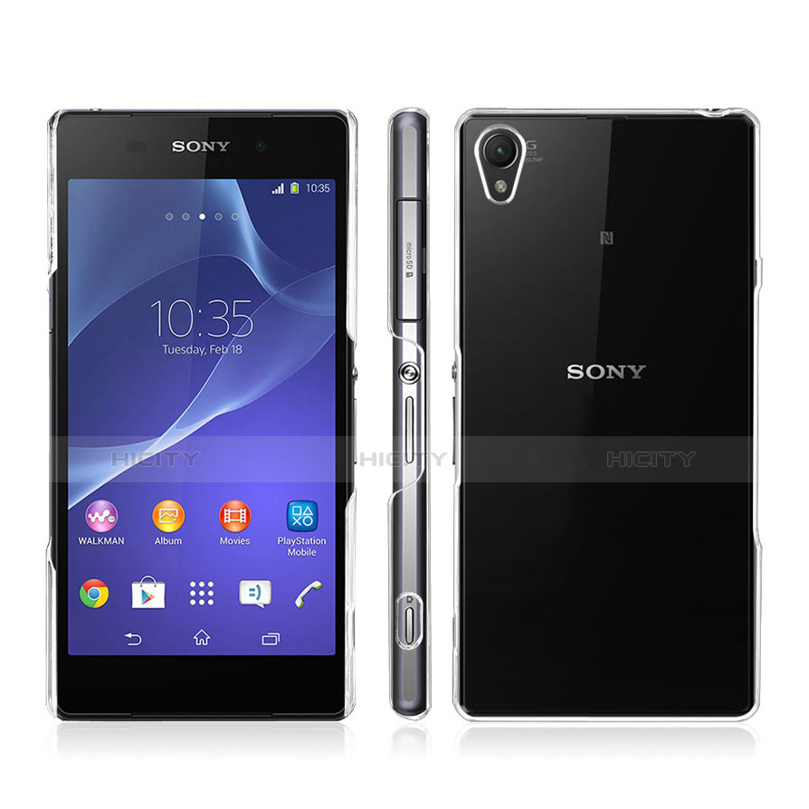 Custodia Crystal Trasparente Rigida per Sony Xperia Z2 Chiaro