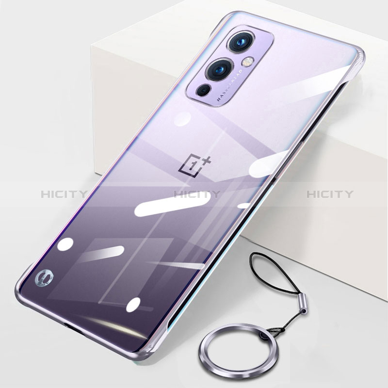 Custodia Crystal Trasparente Rigida Senza Cornice Cover H01 per OnePlus 9 5G