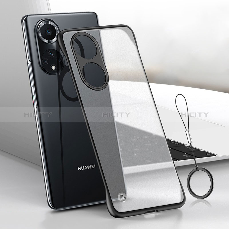 Custodia Crystal Trasparente Rigida Senza Cornice Cover H02 per Huawei Honor 50 Pro 5G Nero