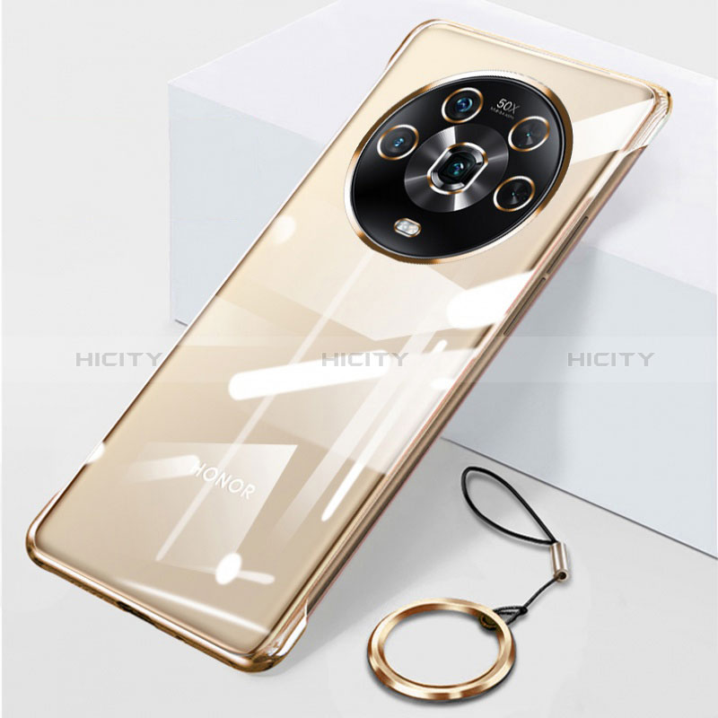 Custodia Crystal Trasparente Rigida Senza Cornice Cover per Huawei Honor Magic4 5G Oro