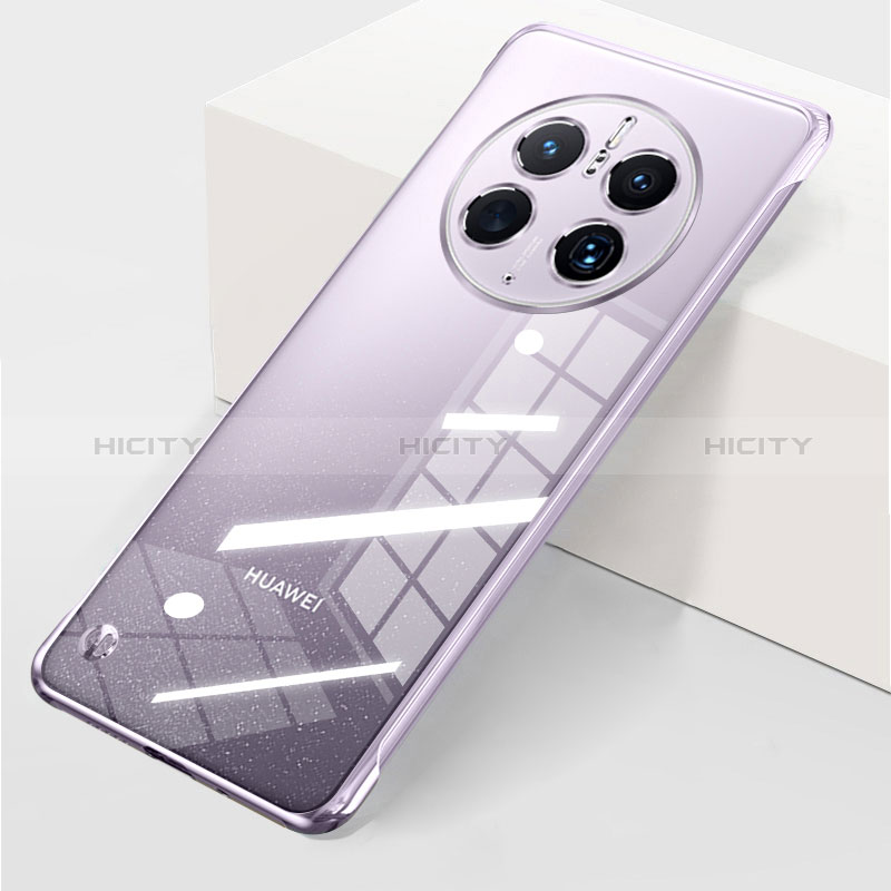 Custodia Crystal Trasparente Rigida Senza Cornice Cover per Huawei Mate 50 Viola