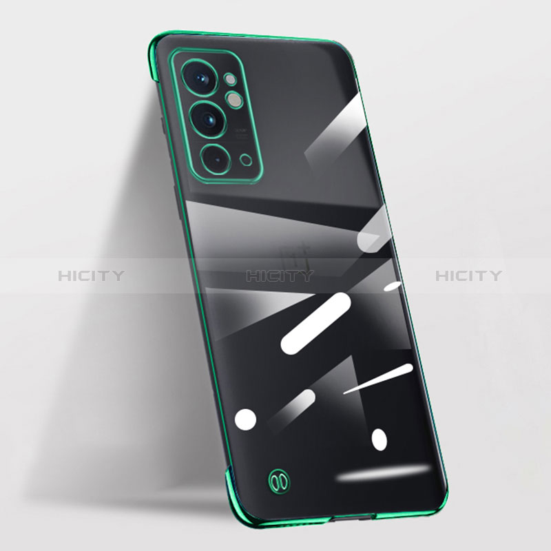 Custodia Crystal Trasparente Rigida Senza Cornice Cover per OnePlus 9RT 5G Verde