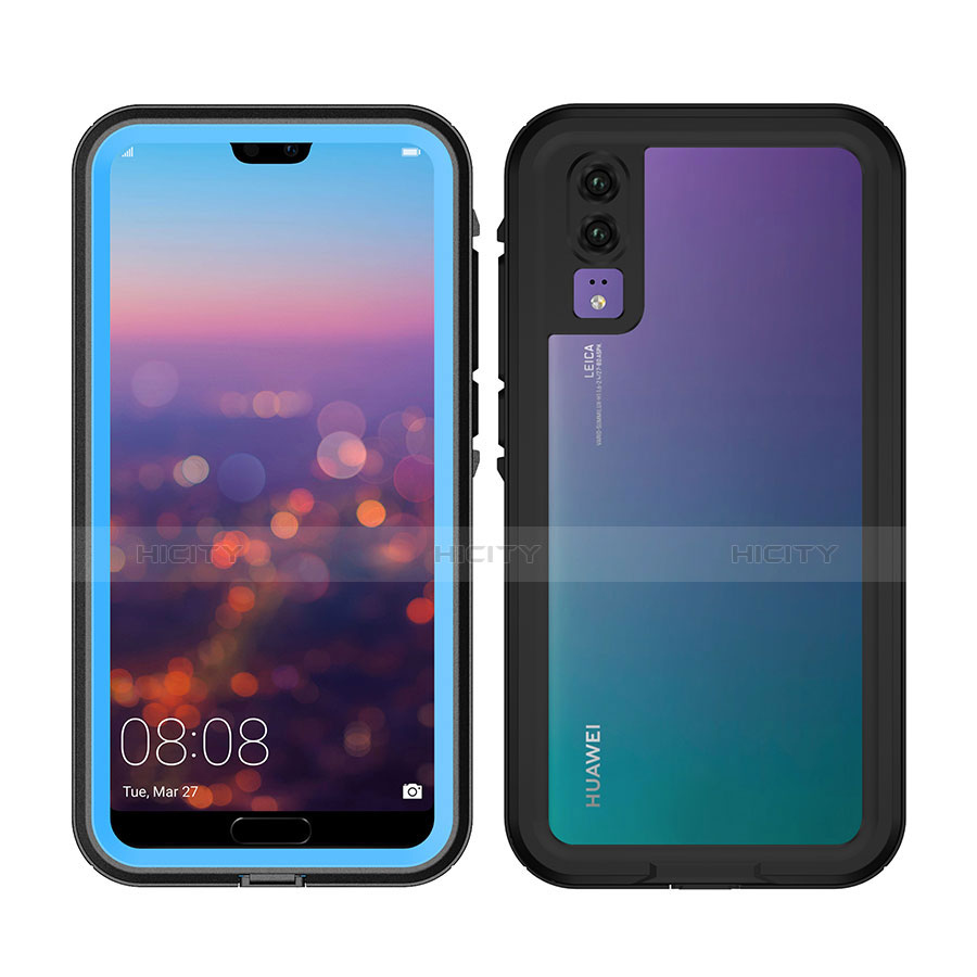 Custodia Impermeabile Silicone e Plastica Opaca Waterproof Cover 360 Gradi per Huawei P20