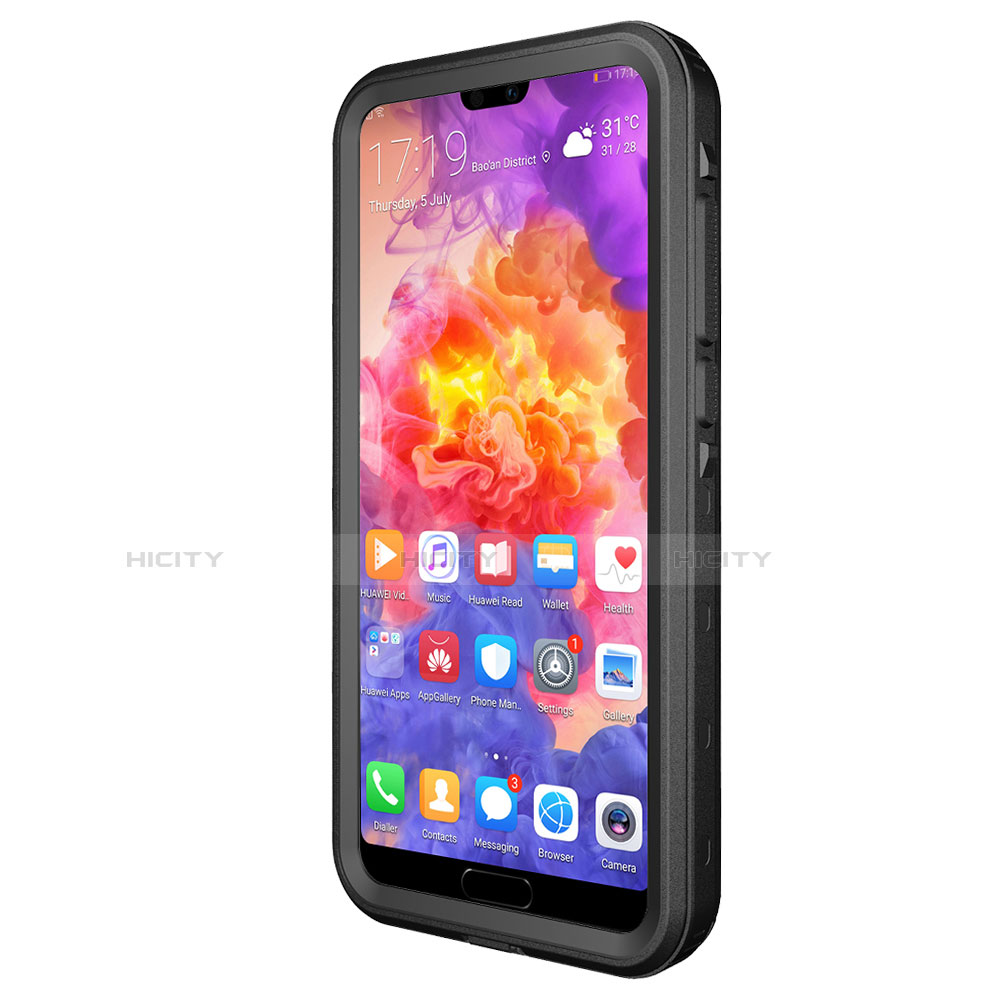 Custodia Impermeabile Silicone e Plastica Opaca Waterproof Cover 360 Gradi per Huawei P20