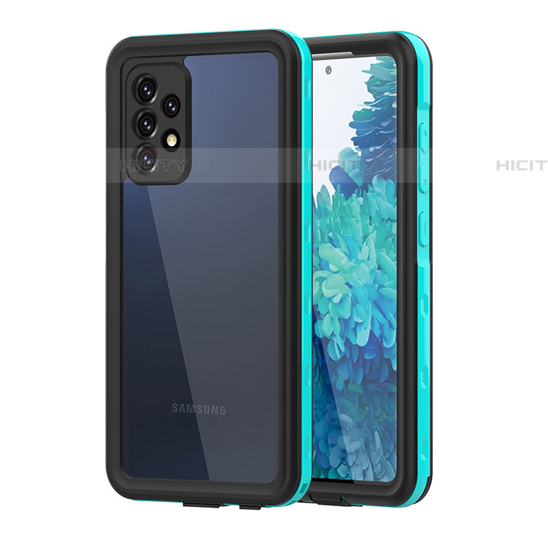 Custodia Impermeabile Silicone e Plastica Opaca Waterproof Cover 360 Gradi per Samsung Galaxy A52 4G