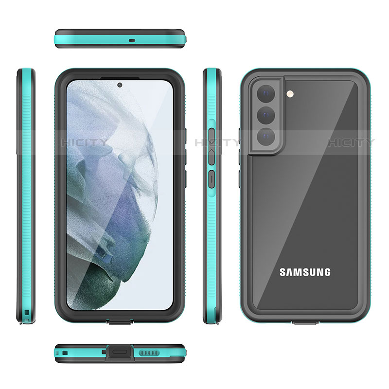 Custodia Impermeabile Silicone e Plastica Opaca Waterproof Cover 360 Gradi per Samsung Galaxy S21 FE 5G