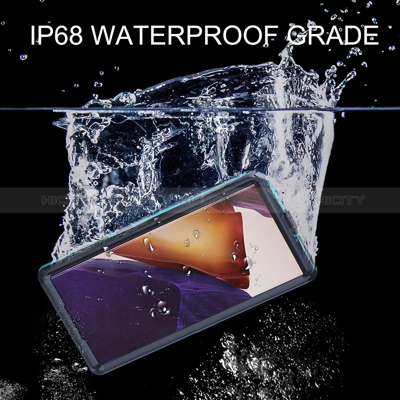 Custodia Impermeabile Silicone e Plastica Opaca Waterproof Cover 360 Gradi per Samsung Galaxy S25 Ultra 5G