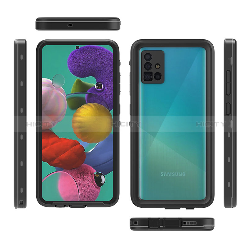 Custodia Impermeabile Silicone e Plastica Opaca Waterproof Cover 360 Gradi W02 per Samsung Galaxy M40S