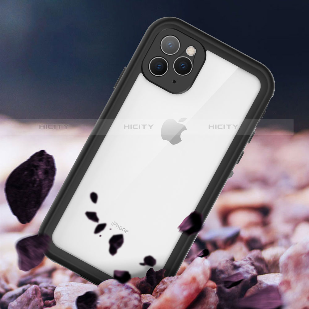 Custodia Impermeabile Silicone e Plastica Opaca Waterproof Cover 360 Gradi W04 per Apple iPhone 11 Pro Max