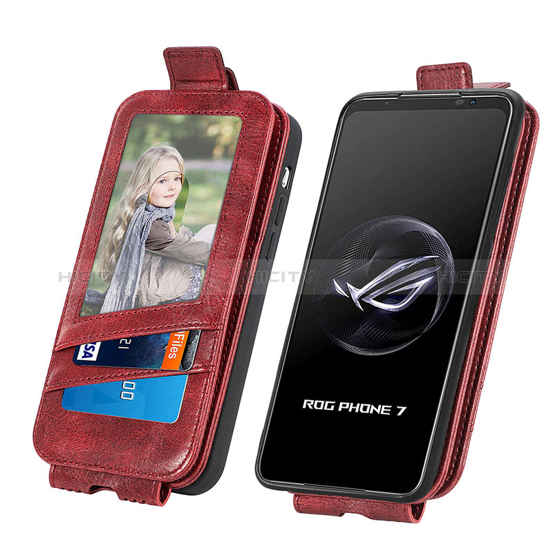 Custodia In Pelle Flip per Asus ROG Phone 7 Pro