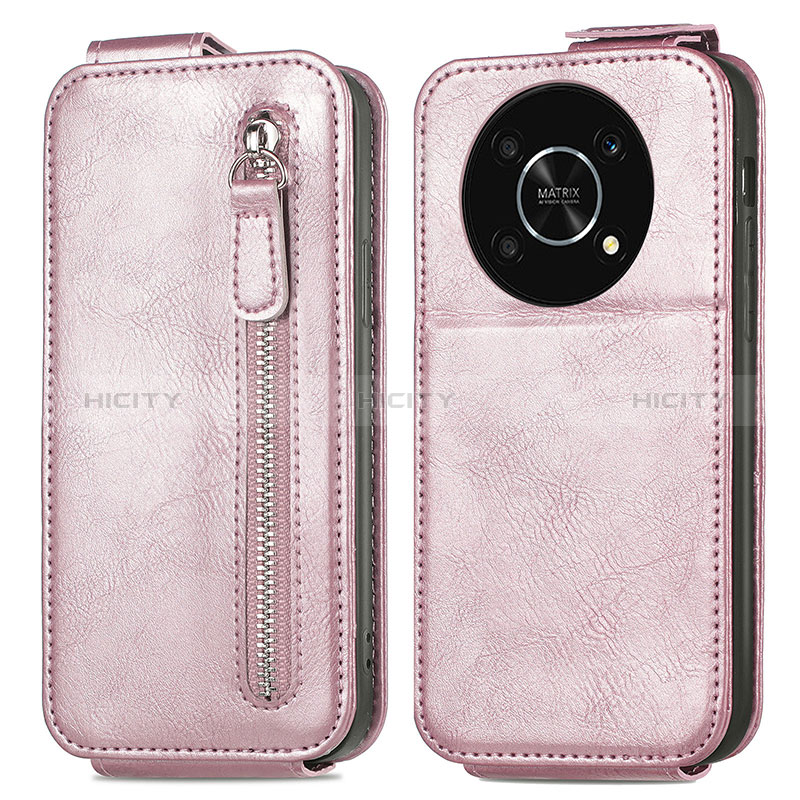 Custodia In Pelle Flip per Huawei Honor Magic4 Lite 5G Oro Rosa