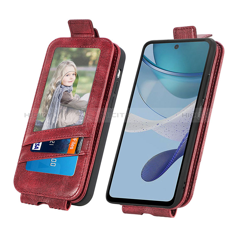 Custodia In Pelle Flip per Motorola Moto G53 5G