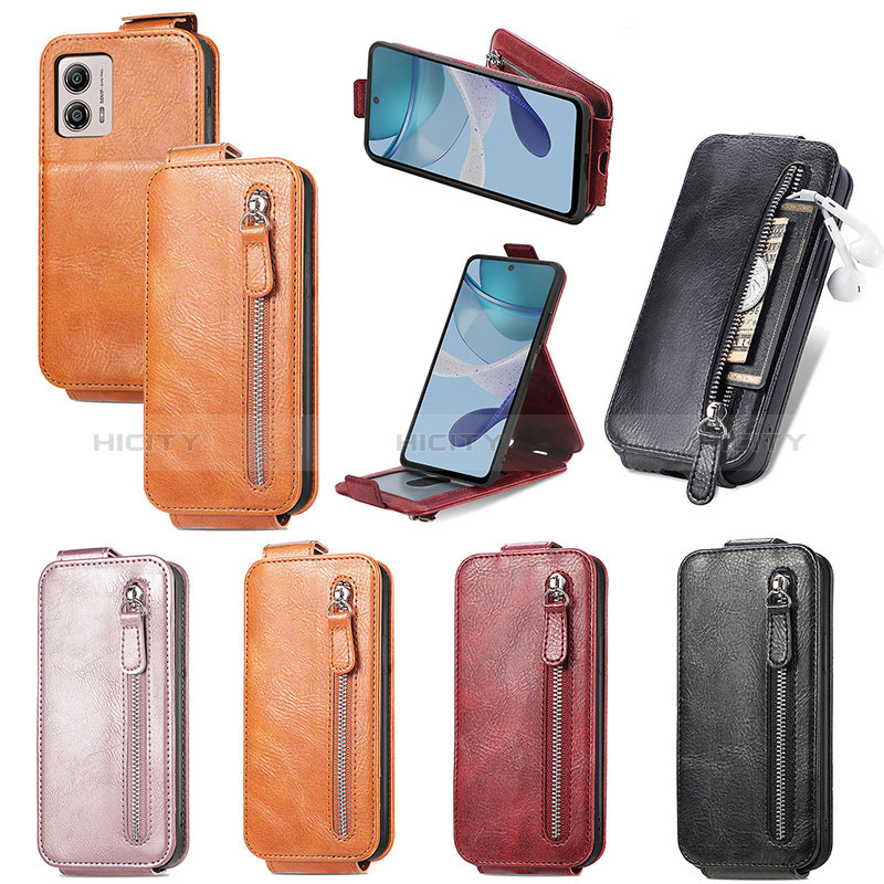 Custodia In Pelle Flip per Motorola Moto G53y 5G