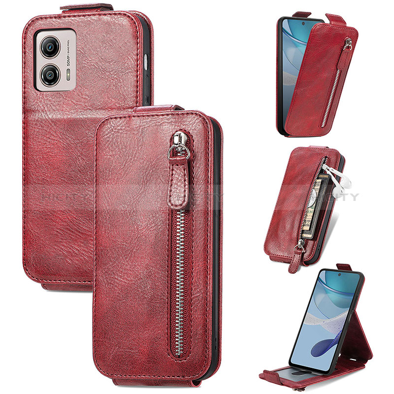 Custodia In Pelle Flip per Motorola Moto G53y 5G