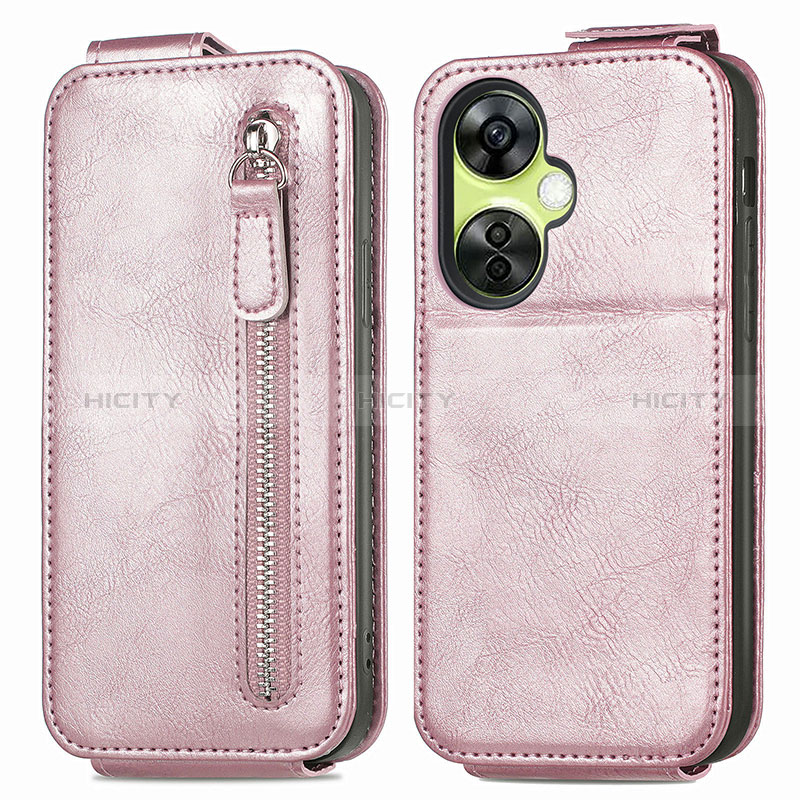 Custodia In Pelle Flip per OnePlus Nord CE 3 5G Oro Rosa