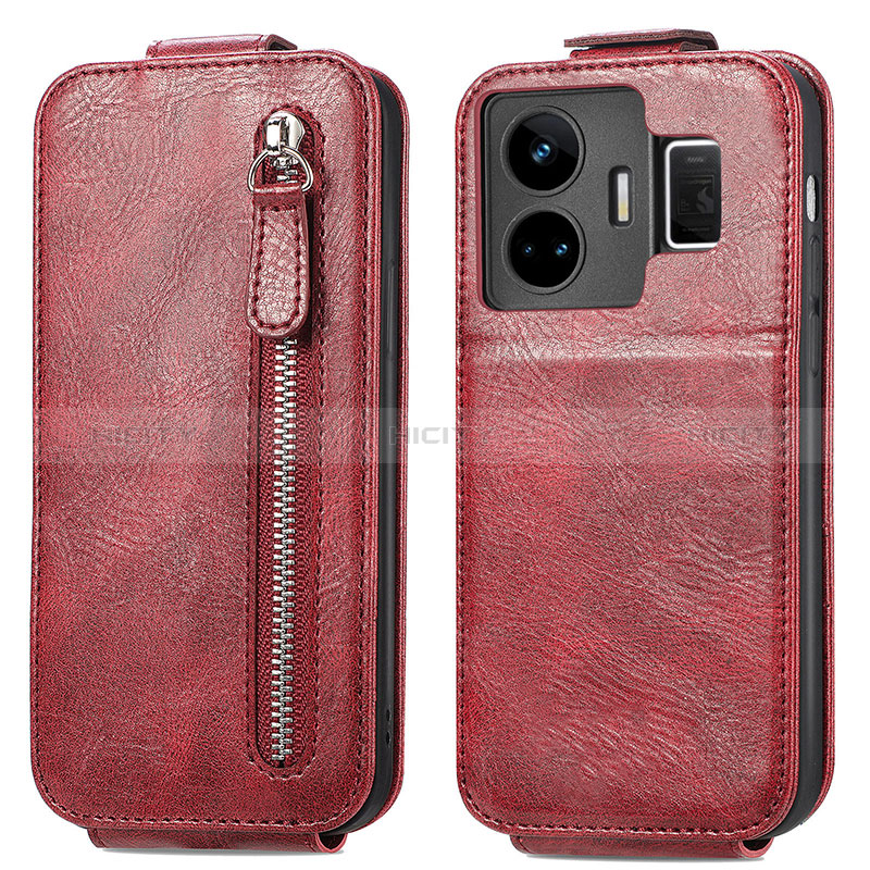 Custodia In Pelle Flip per Realme GT Neo5 5G Rosso