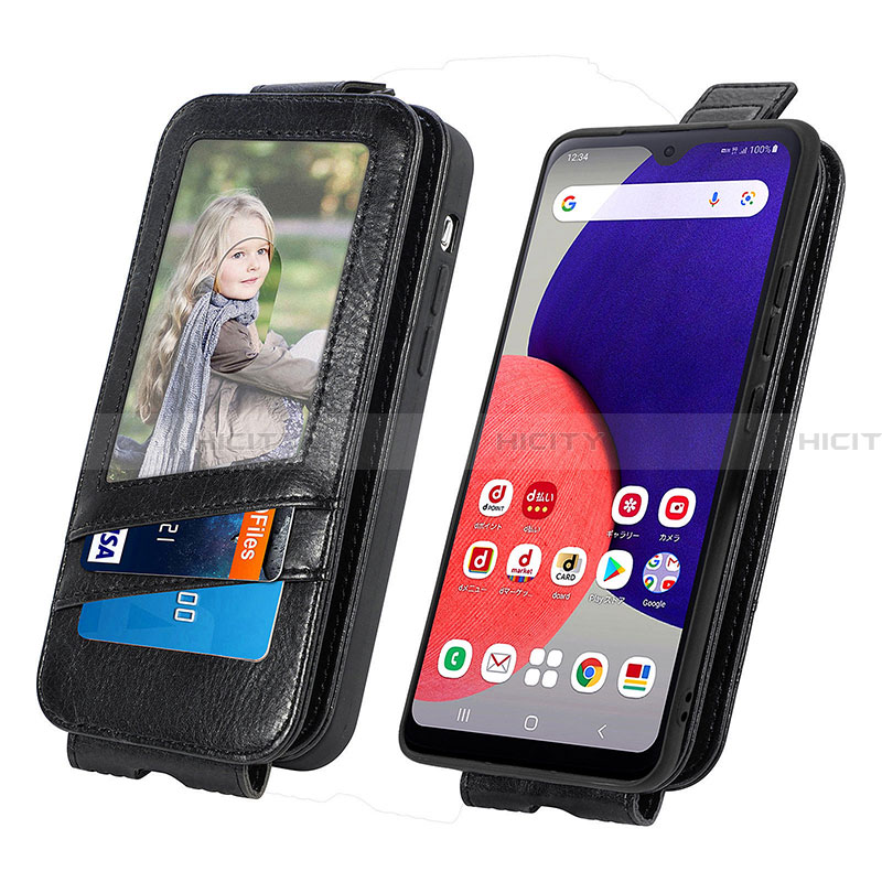 Custodia In Pelle Flip per Samsung Galaxy A22 5G SC-56B