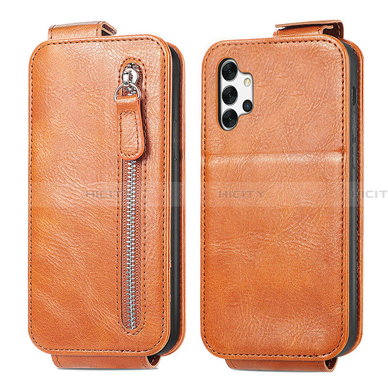 Custodia In Pelle Flip per Samsung Galaxy A32 5G Marrone