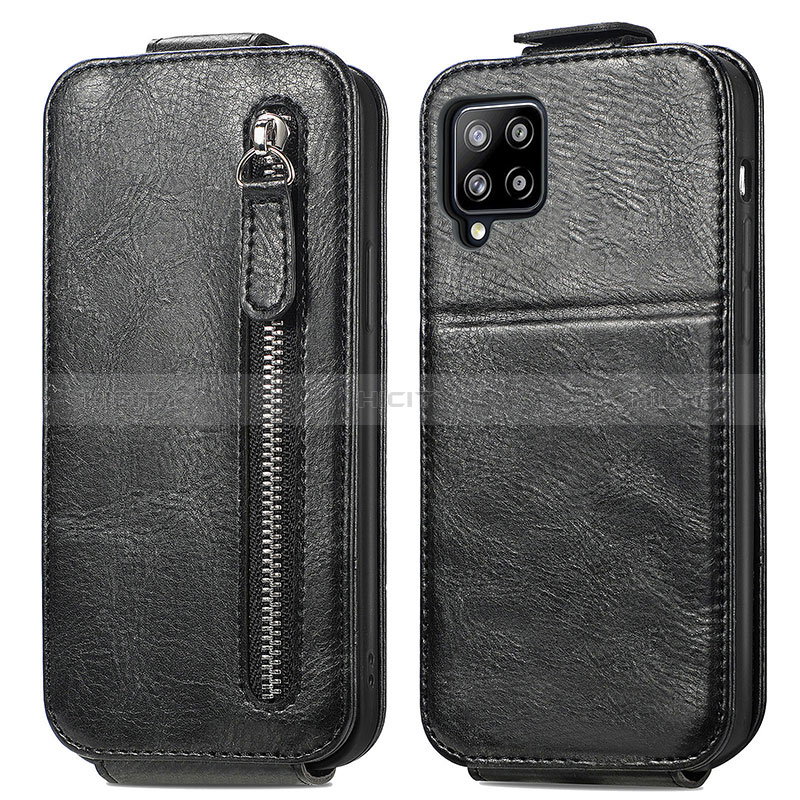 Custodia In Pelle Flip per Samsung Galaxy A42 5G Nero