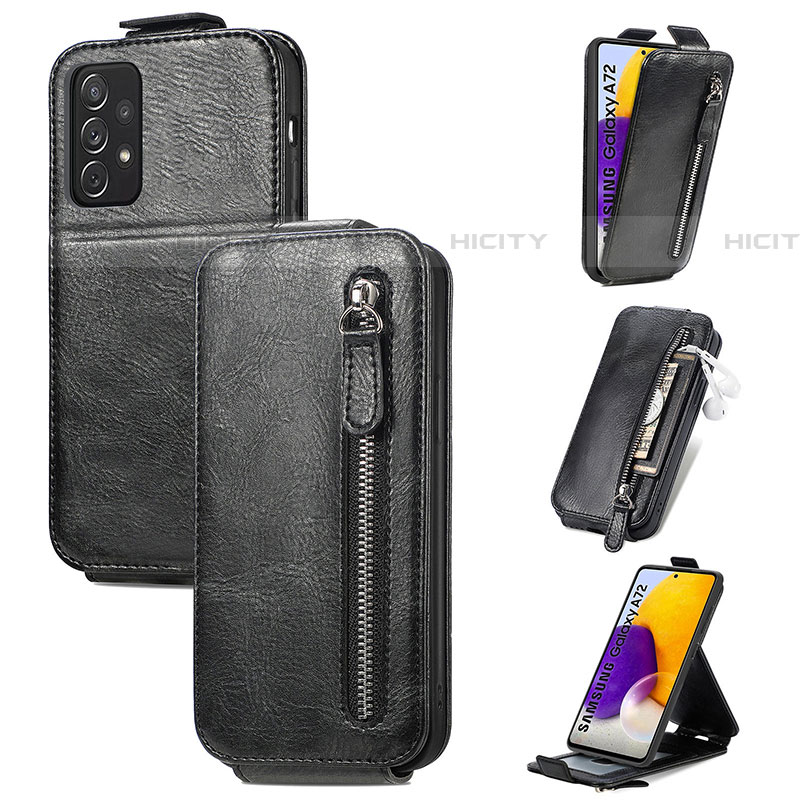 Custodia In Pelle Flip per Samsung Galaxy A72 4G