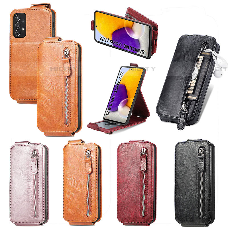 Custodia In Pelle Flip per Samsung Galaxy A72 5G