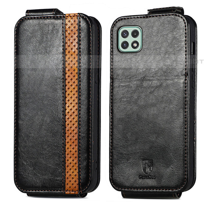 Custodia In Pelle Flip per Samsung Galaxy F42 5G Nero