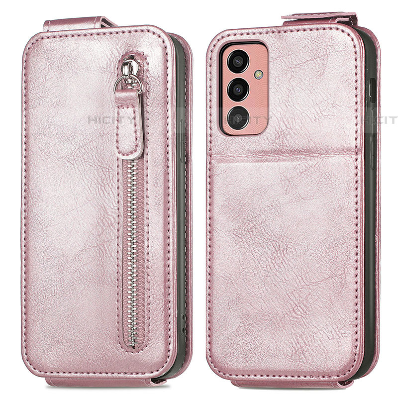 Custodia In Pelle Flip per Samsung Galaxy M13 4G Oro Rosa