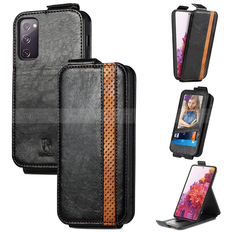 Custodia In Pelle Flip per Samsung Galaxy S20 FE 4G