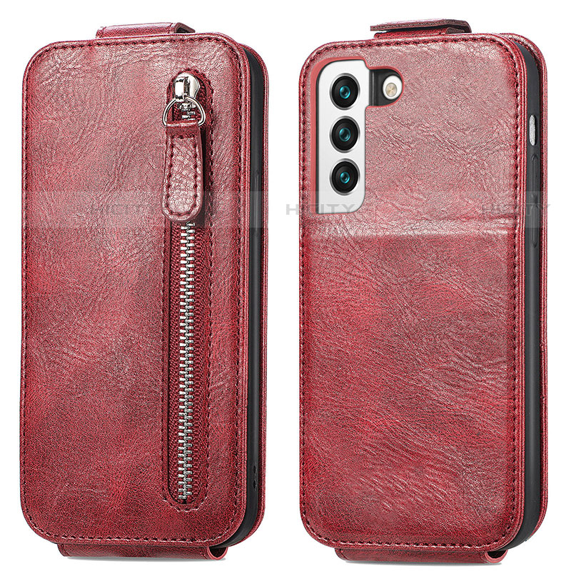 Custodia In Pelle Flip per Samsung Galaxy S23 Plus 5G Rosso