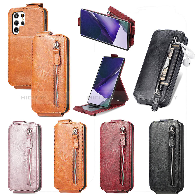 Custodia In Pelle Flip per Samsung Galaxy S24 Ultra 5G