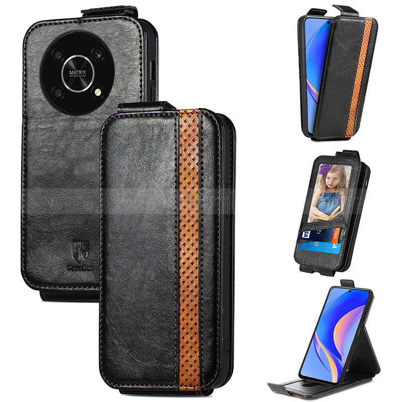 Custodia In Pelle Flip S01D per Huawei Enjoy 50 Pro