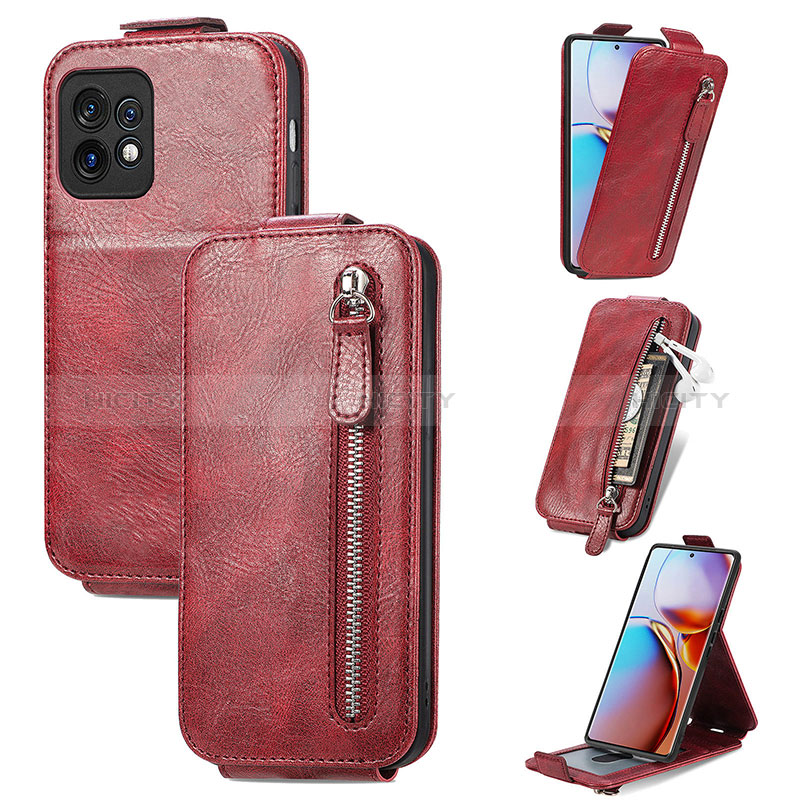 Custodia In Pelle Flip S01D per Motorola Moto Edge 40 Pro 5G