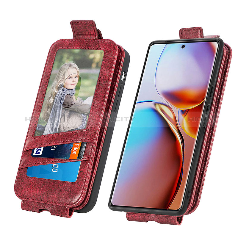 Custodia In Pelle Flip S01D per Motorola Moto Edge 40 Pro 5G