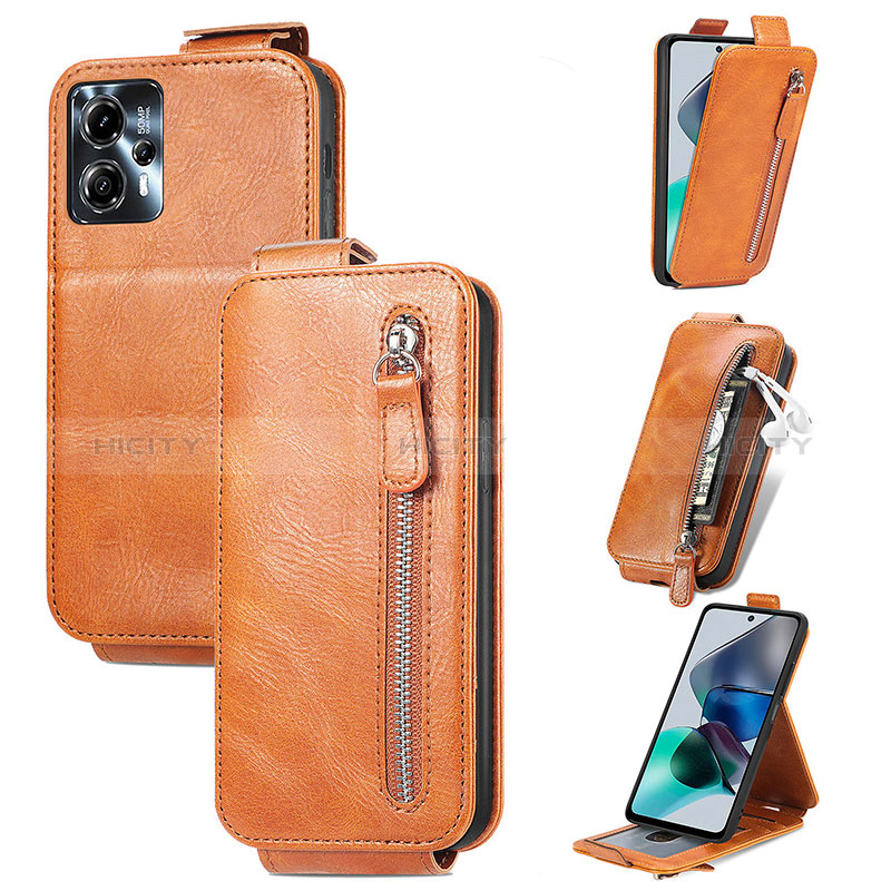 Custodia In Pelle Flip S01D per Motorola Moto G13