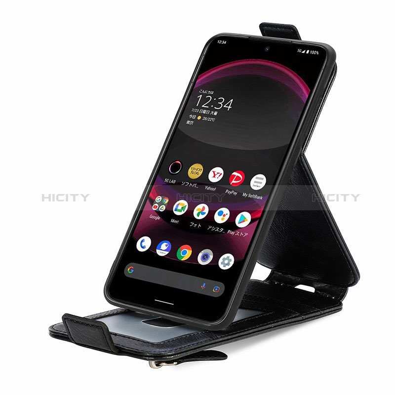 Custodia In Pelle Flip S01D per Sharp Aquos R8 Pro