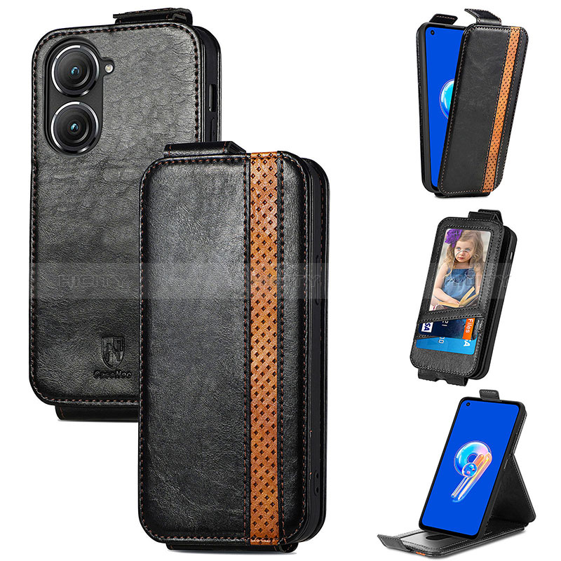 Custodia In Pelle Flip S02D per Asus Zenfone 9