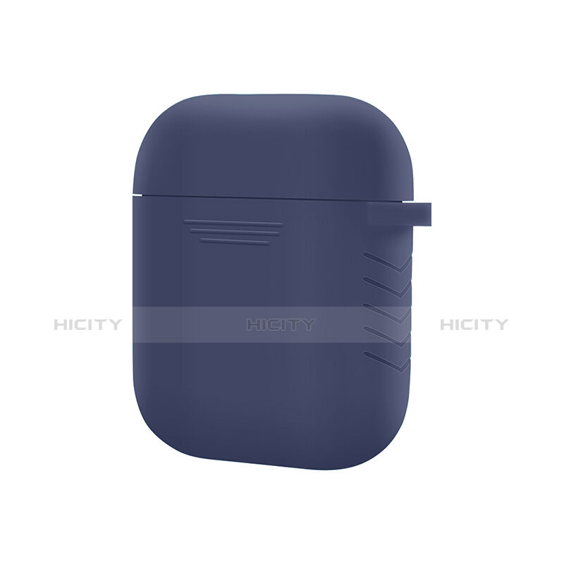 Custodia in Silicone con Moschettone per AirPods Custodia di Ricarica Z04 Blu