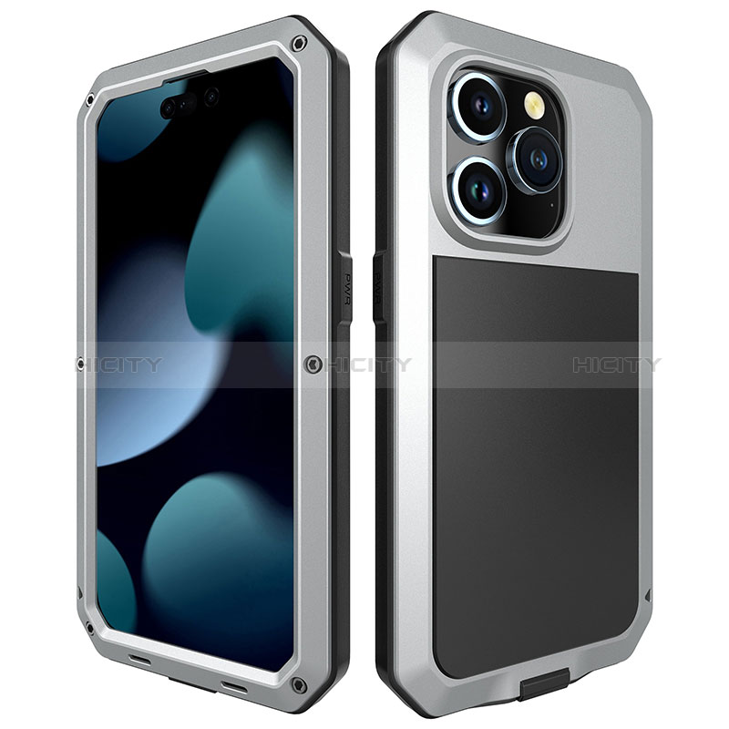 Custodia Lusso Alluminio Cover 360 Gradi HJ1 per Apple iPhone 13 Pro