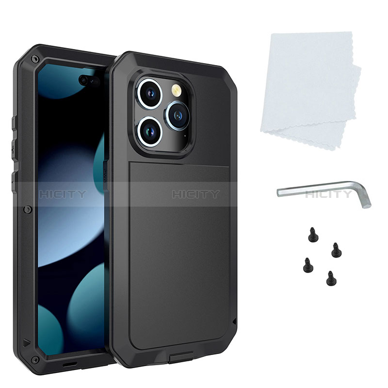 Custodia Lusso Alluminio Cover 360 Gradi HJ1 per Apple iPhone 13 Pro Max