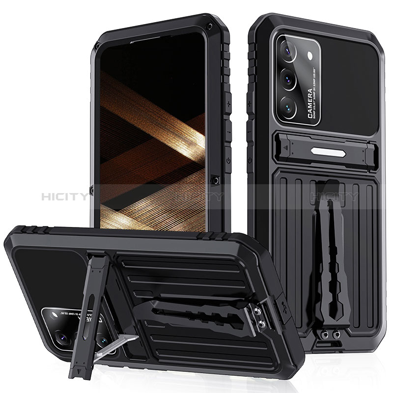 Custodia Lusso Alluminio Cover 360 Gradi LK1 per Samsung Galaxy S22 5G Nero