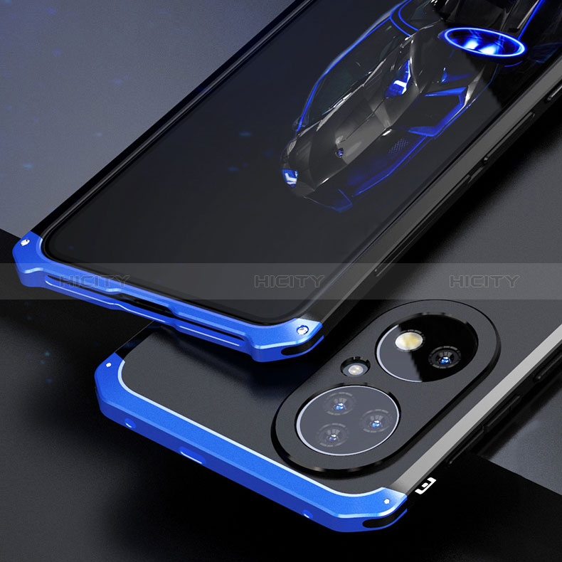 Custodia Lusso Alluminio Cover 360 Gradi P01 per Huawei P50 Pro